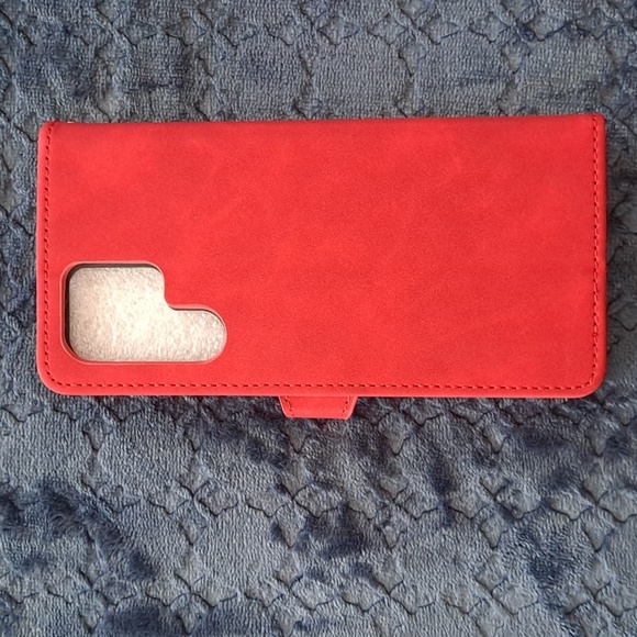 Samsung Red Cell Phone Case Wallet Western Style NWOT - Picture 5 of 5